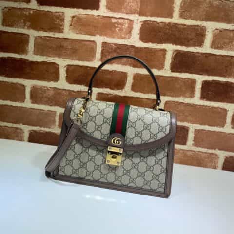GUCCI古驰Ophidia系列织带小号手提包651055