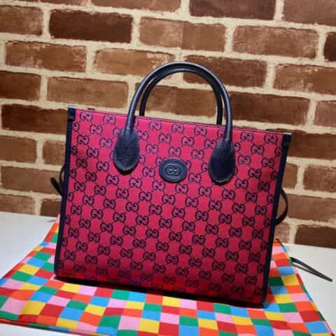 GUCCI古驰GG Multicolor系列小号托特包659983