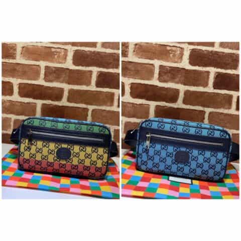 GUCCI古驰GG Multicolor系列腰包658657