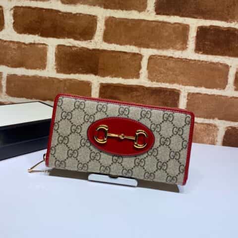 GUCCI古驰1955马衔扣全拉链钱包621889