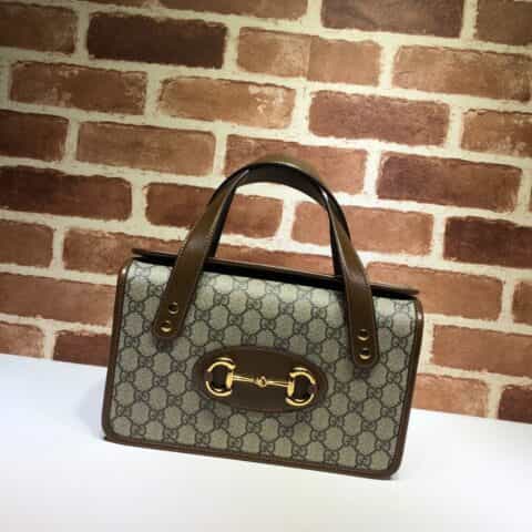 GUCCI古驰马衔扣1955系列小号手提包627323