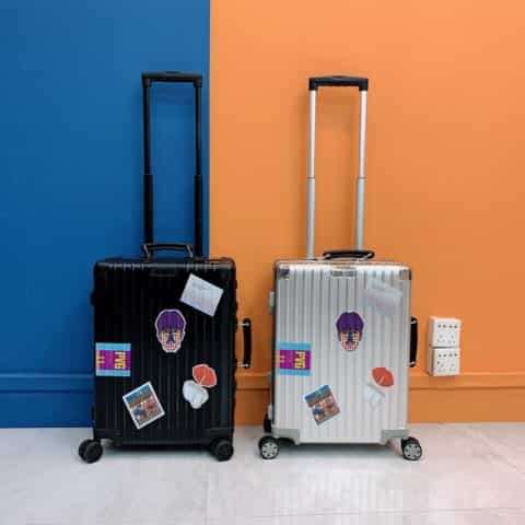 RIMOWA X上海城市系列高端阳极氧化铝四轮拉杆箱