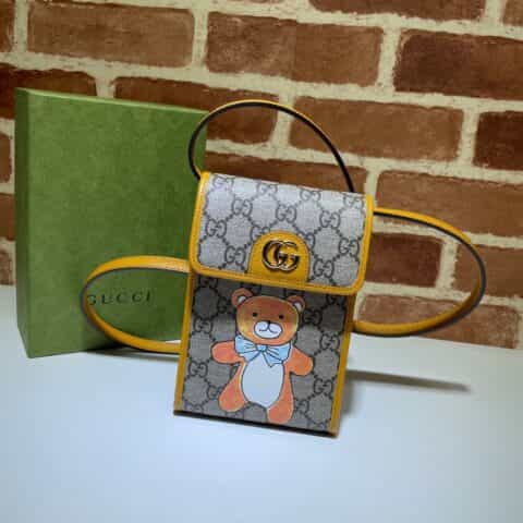 GUCCI古驰小熊图案手机包660161