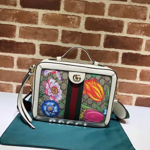 GUCCI古驰花草图案小号GG肩背包550622
