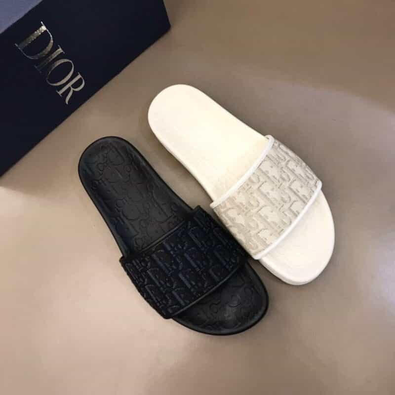DIOR迪奥 压花大底高端男士沙滩拖鞋