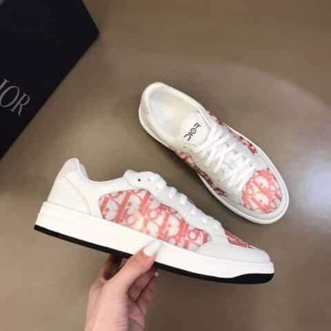 DIOR迪奥 透气网纱拼接头层牛皮低帮B27休闲运动鞋