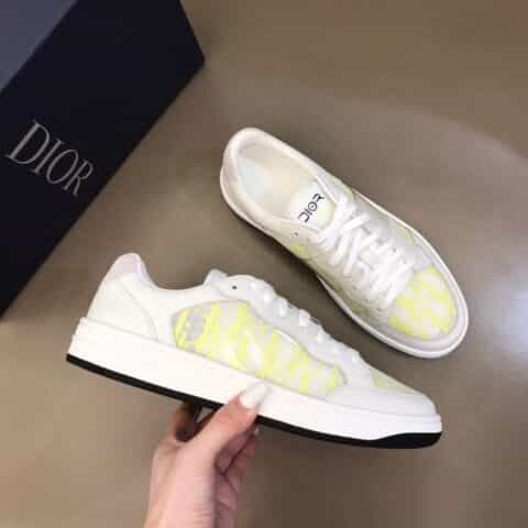 DIOR迪奥 透气网纱拼接头层牛皮低帮B27休闲运动鞋