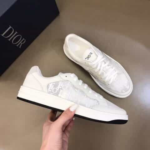 DIOR迪奥 透气网纱拼接头层牛皮低帮B27休闲运动鞋