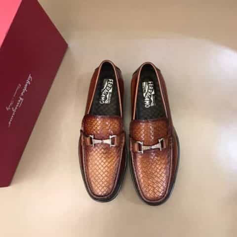 Salvatore Ferragam菲拉格慕 男士厚底休闲乐福鞋