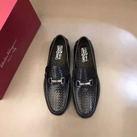 Salvatore Ferragam菲拉格慕 男士厚底休闲乐福鞋