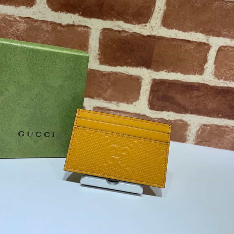 GUCCI古驰GG印花压纹卡片夹625564