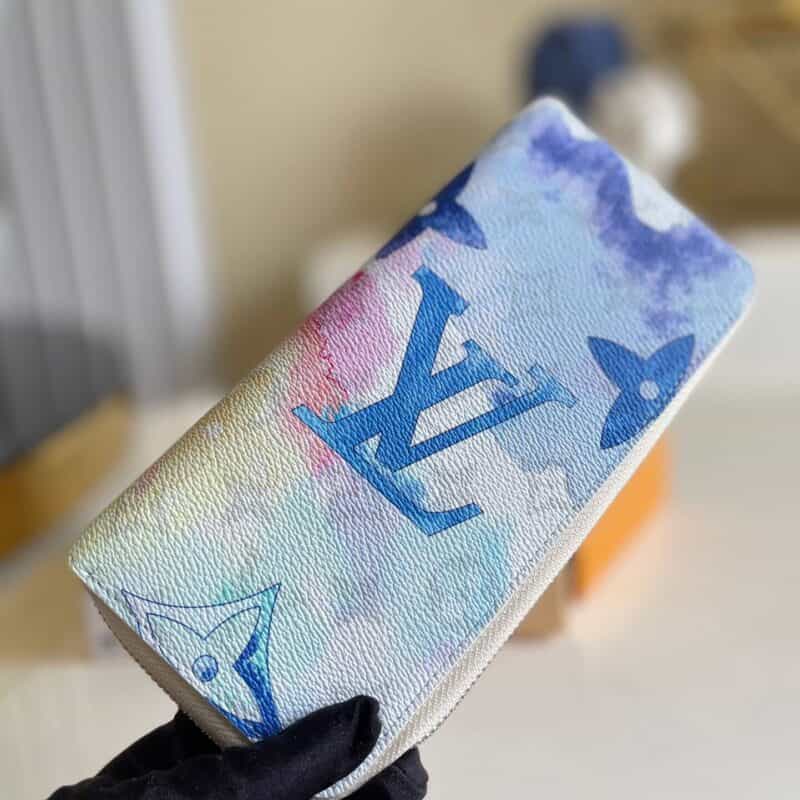 Louis Vuitton LV Zippy Vertical水彩钱夹 M80499