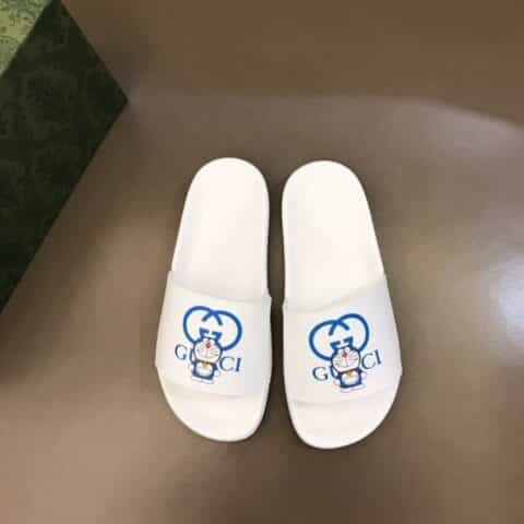 Gucci古驰 GG Blooms印花GG情侣休闲沙滩拖鞋
