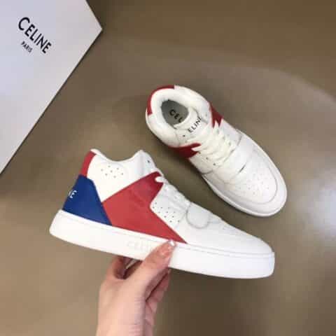 CELINE赛琳 SS21 情侣高帮魔术贴运动鞋