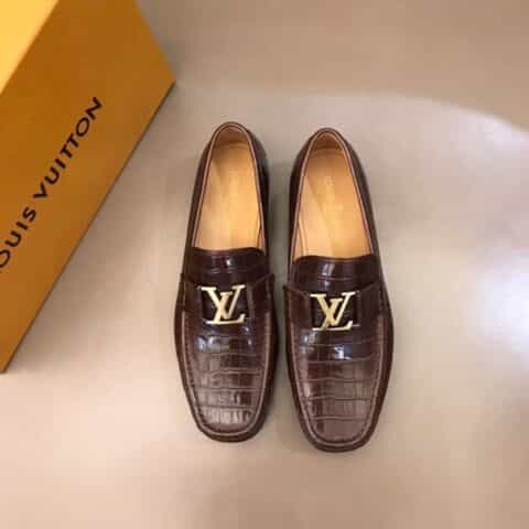 LV/路易威登 进口头层牛皮,水染头层牛里经典男士商务皮鞋