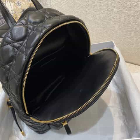 Dior 菱格羊皮全皮双肩包 大号