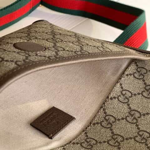 GUCCI/古奇女包 帆布双G单面虎头腰包胸包单肩斜挎包男包493930
