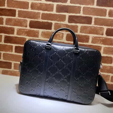 GUCCI古驰GG印花压纹公文包658573