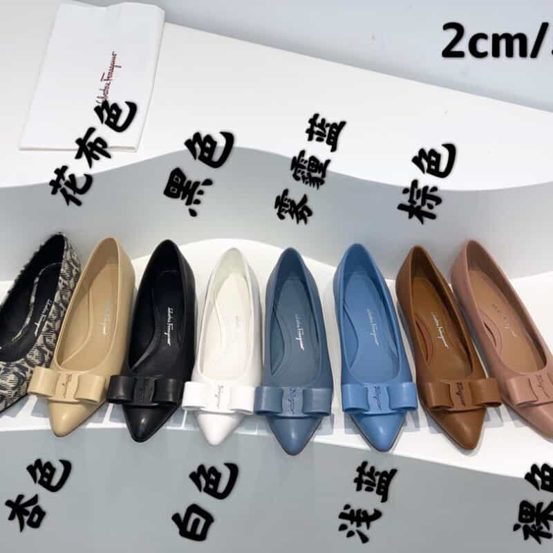 SF salvatore Ferraga*o 菲拉*慕最新糖果色走秀款尖头浅口Viva芭蕾舞鞋