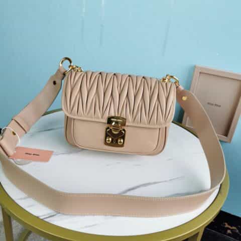 MIUMIU缪缪顶级进口小羊皮新款流浪包5BD161
