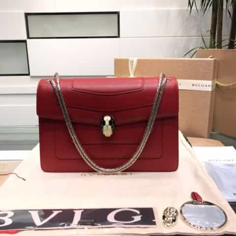 BVLGARI宝格丽进口原单牛皮原单品质双层肩背包38326