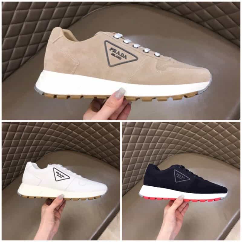 PRADA/普拉达    进口头层反毛牛皮男士运动系列