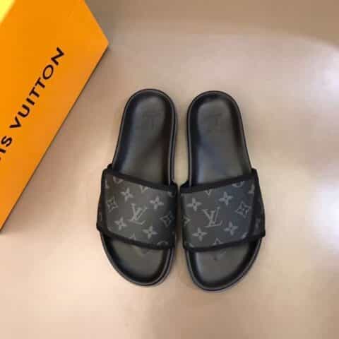 LV/路易威登 经典老花L 牌奢品男士拖鞋