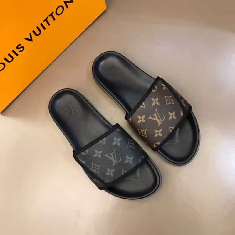 LV/路易威登 经典老花L 牌奢品男士拖鞋