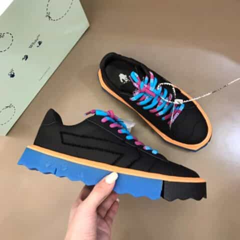 OFF-WHITE     果冻厚底拼色箭头系带板鞋情侣休闲运动鞋