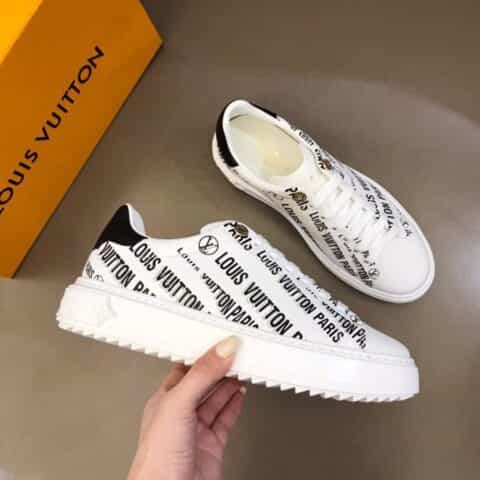 LV/路易威登 平纹小牛皮制成厚底情侣运动鞋
