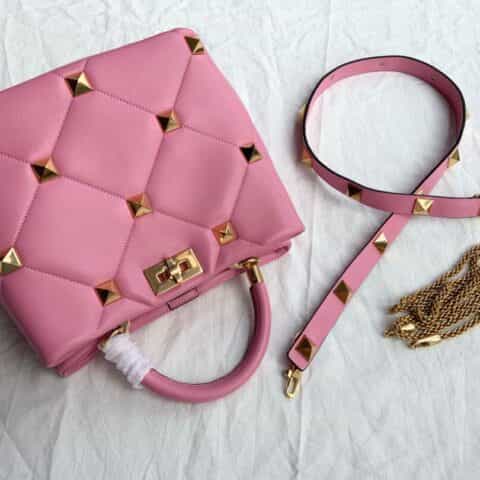 Valentino华伦天奴顶级羊皮大钉系列水桶包0199L