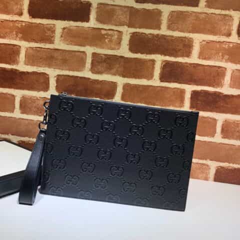 GUCCI古驰GG印花压纹手拿包625569