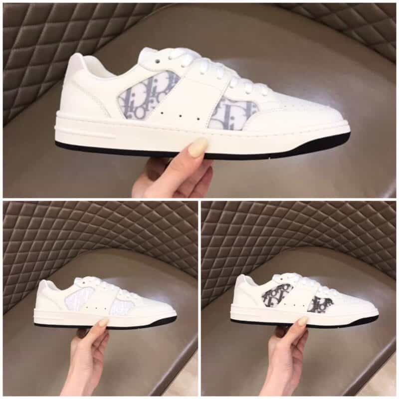 DIOR迪奥 透气网纱拼接头层牛皮低帮B27休闲运动鞋