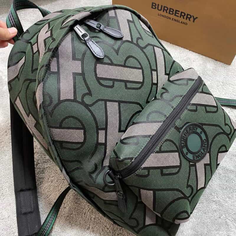 Burberry巴宝莉装饰 Thomas Bur专属标识图案提花双肩包