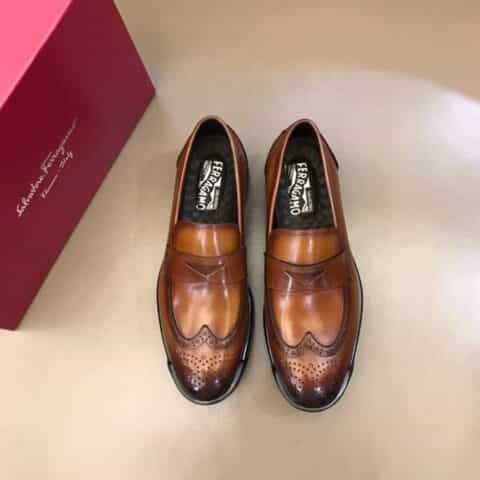 Ferragamo菲拉格慕 2021高端男士精品男士牛津鞋正装鞋