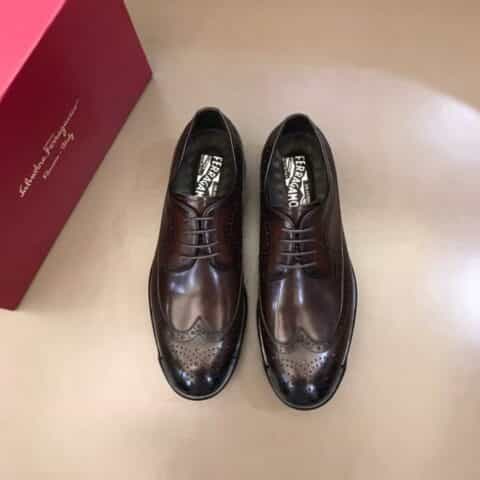 Ferragamo菲拉格慕 2021高端男士精品男士商务休闲皮鞋