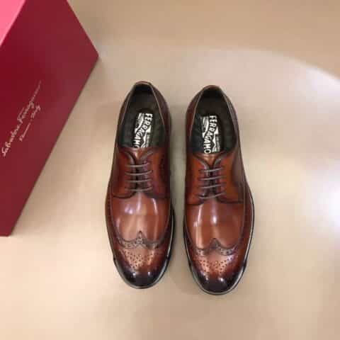 Ferragamo菲拉格慕 2021高端男士精品男士商务休闲皮鞋