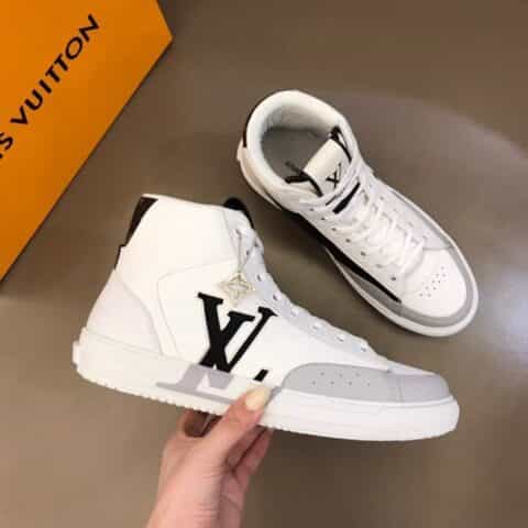 LV/路易威登 头层牛皮七夕限定CHARLIE 男士高帮运动鞋