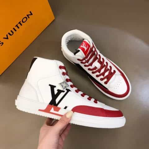 LV/路易威登 头层牛皮七夕限定CHARLIE 男士高帮运动鞋