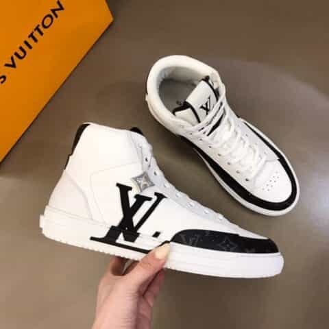 LV/路易威登 头层牛皮七夕限定CHARLIE 男士高帮运动鞋