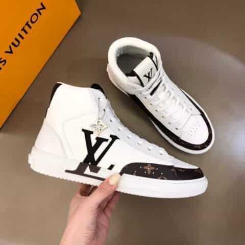 LV/路易威登 头层牛皮七夕限定CHARLIE 男士高帮运动鞋