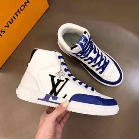 LV/路易威登 头层牛皮七夕限定CHARLIE 男士高帮运动鞋