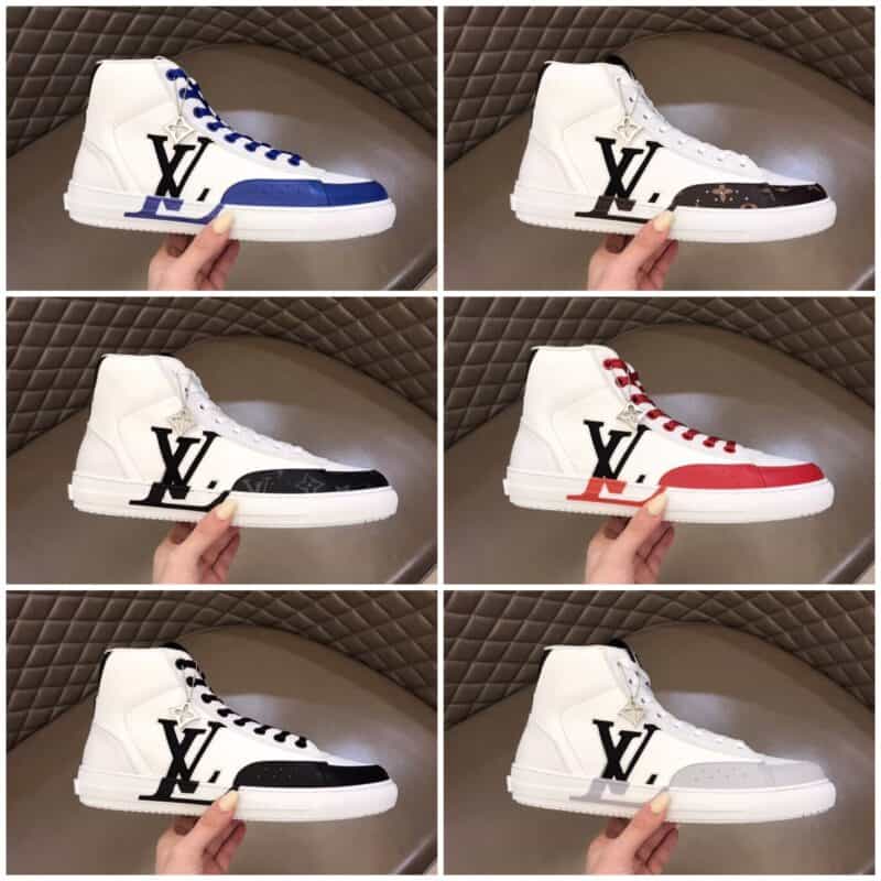 LV/路易威登 头层牛皮七夕限定CHARLIE 男士高帮运动鞋
