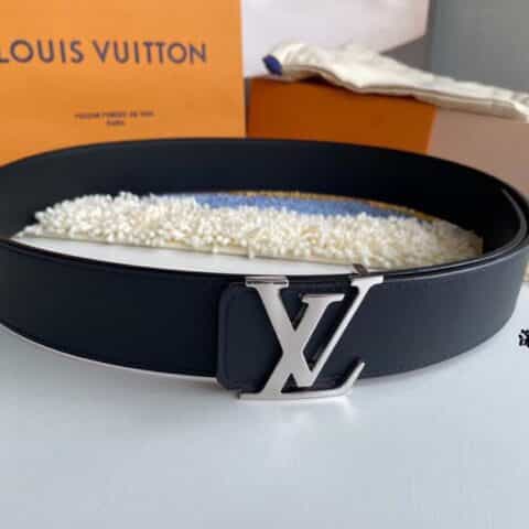 LV/路易威登 字母logo金属进口牛皮男士腰带40mm