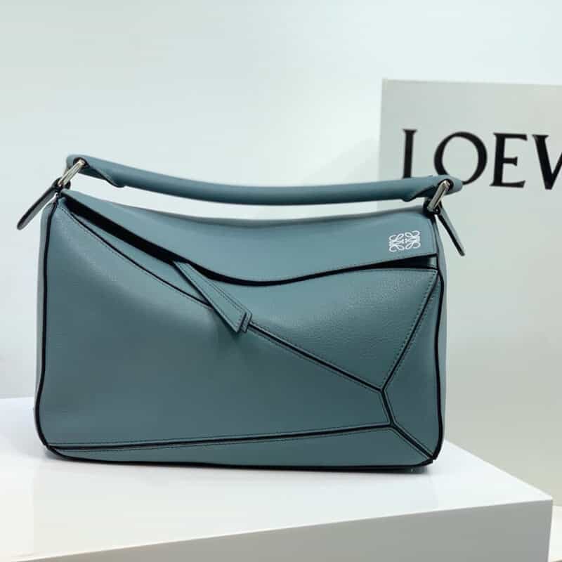LOEWE罗意威 Puzzle bag 中号几何包 0160雾霾蓝30CM