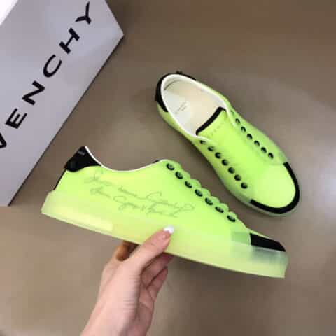 Givenchy纪梵希 新款Spectre白色印花透明PVC低帮运动鞋