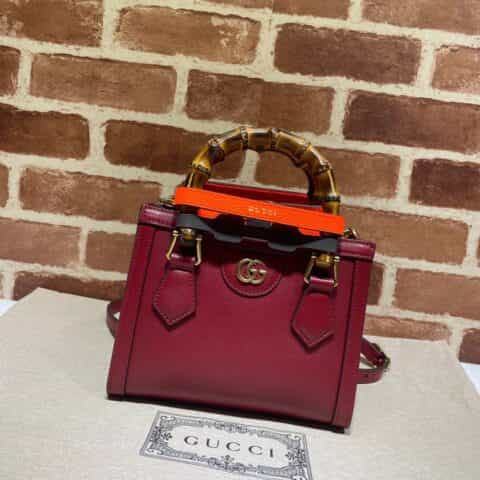 GUCCI古驰Diana竹节迷你托特包655661