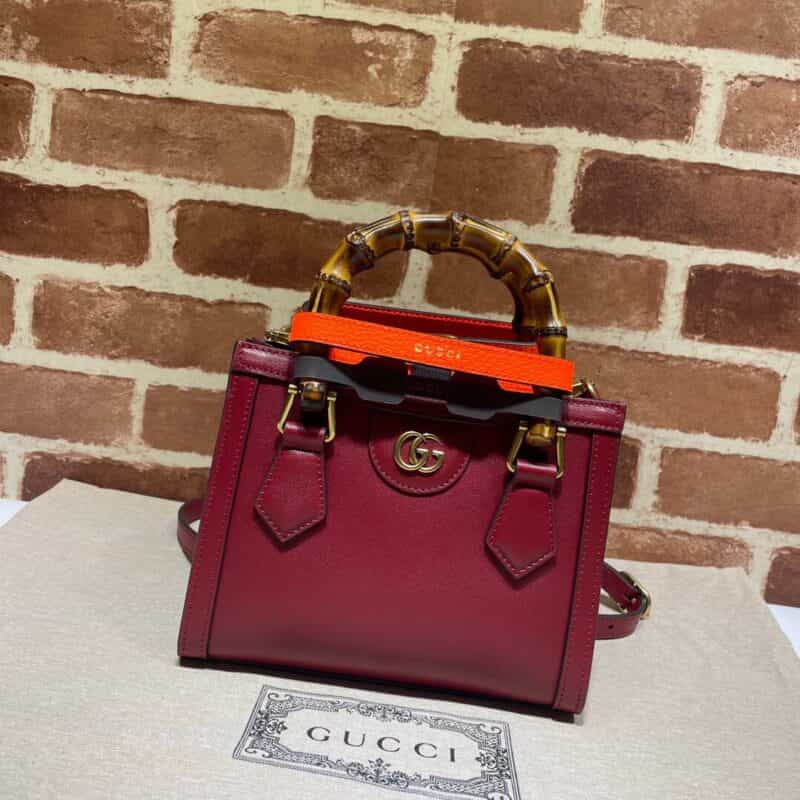 GUCCI古驰Diana竹节迷你托特包655661