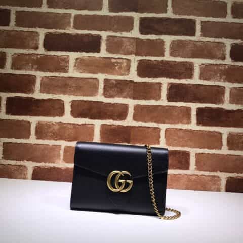 GUCCI古驰原版双G金属女士链条包401232