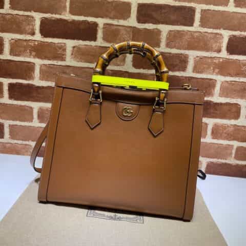 GUCCI古驰Diana竹节中号托特包655658